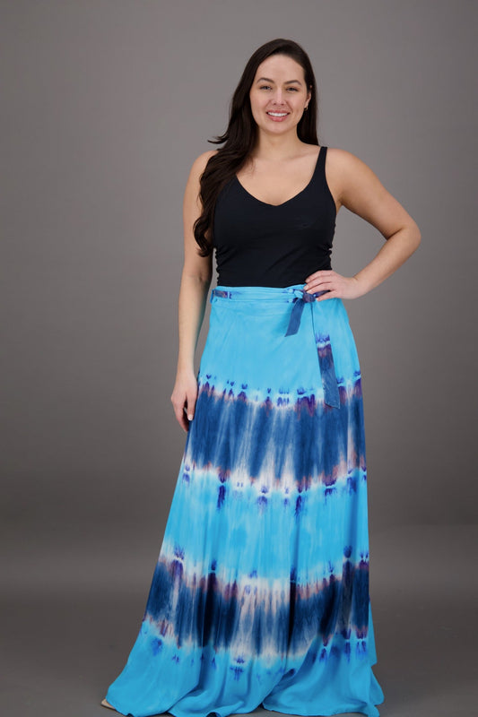Tie Dye Wrap Skirt/Dress 24789 - Advance Apparels Inc