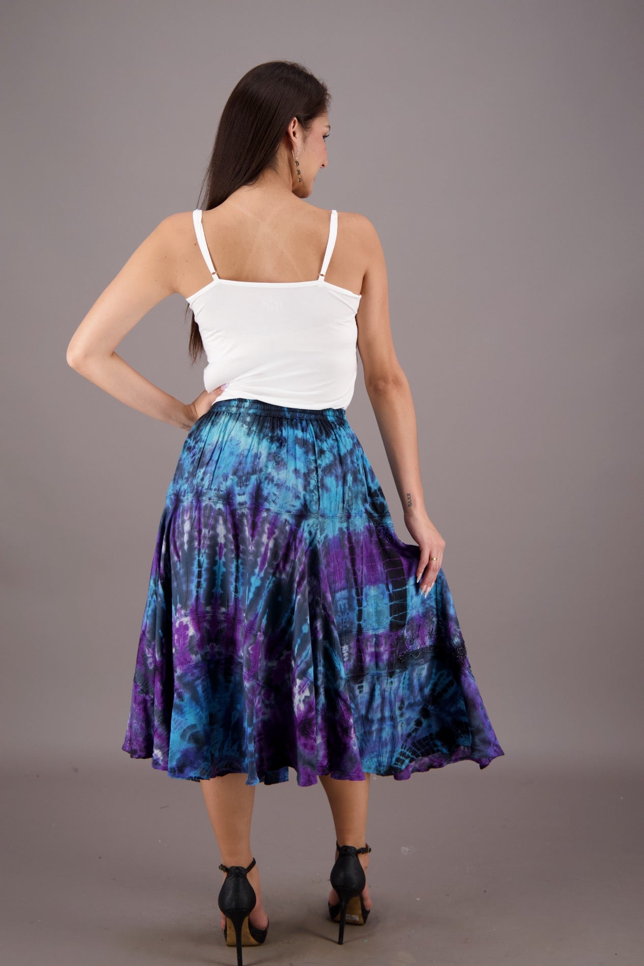 Tranquil Tides Mid - Length Skirt 18221 - Advance Apparels Inc