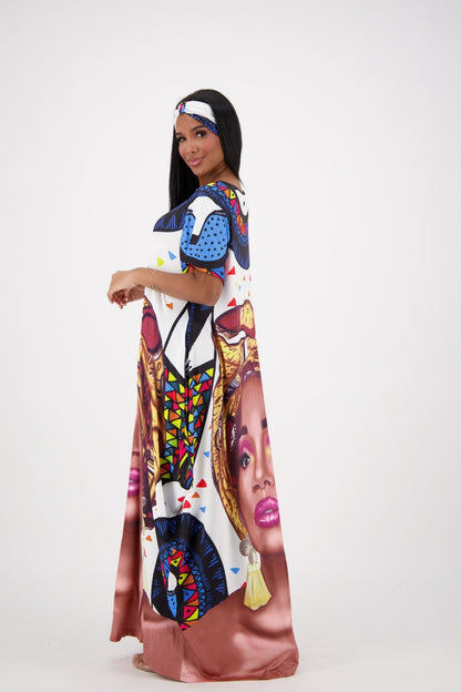 Tribal Border Print Kaftan CH8861 - Advance Apparels Inc