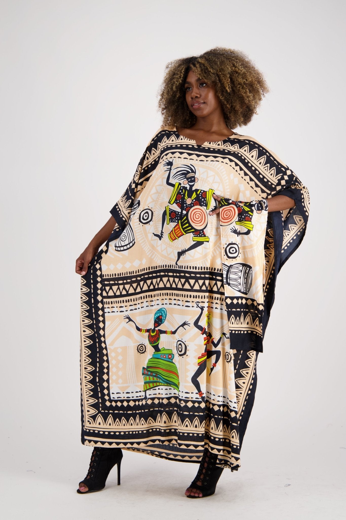 Tribal Print Kaftan KAF-1044 - Advance Apparels Inc