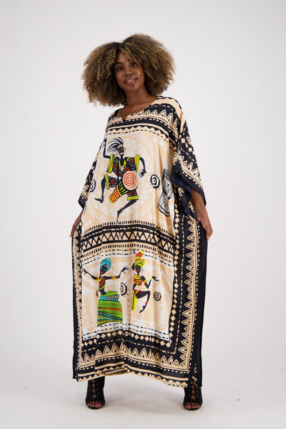 Tribal Print Kaftan KAF-1044 - Advance Apparels Inc