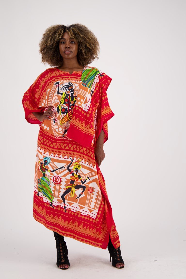 Tribal Print Kaftan KAF-1044 - Advance Apparels Inc