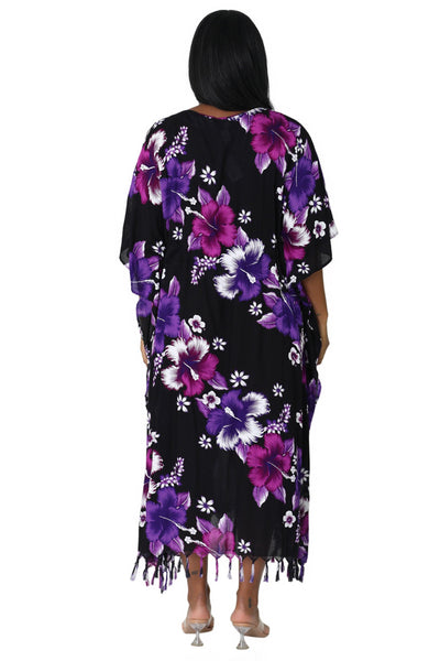 Tropical Print Cover-Up TH-2034