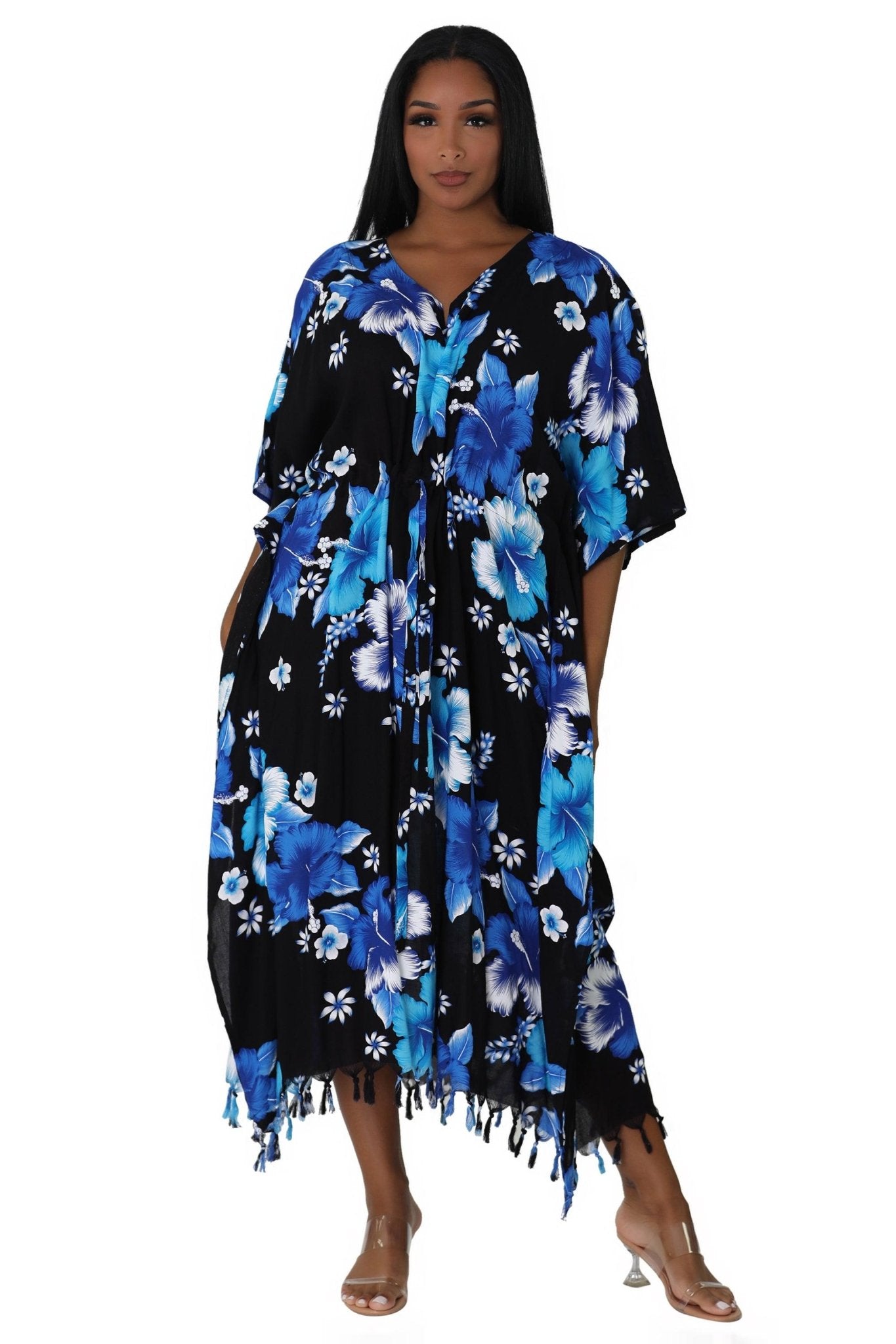 Tropical Print Cover-Up TH-2034 - Advance Apparels Inc