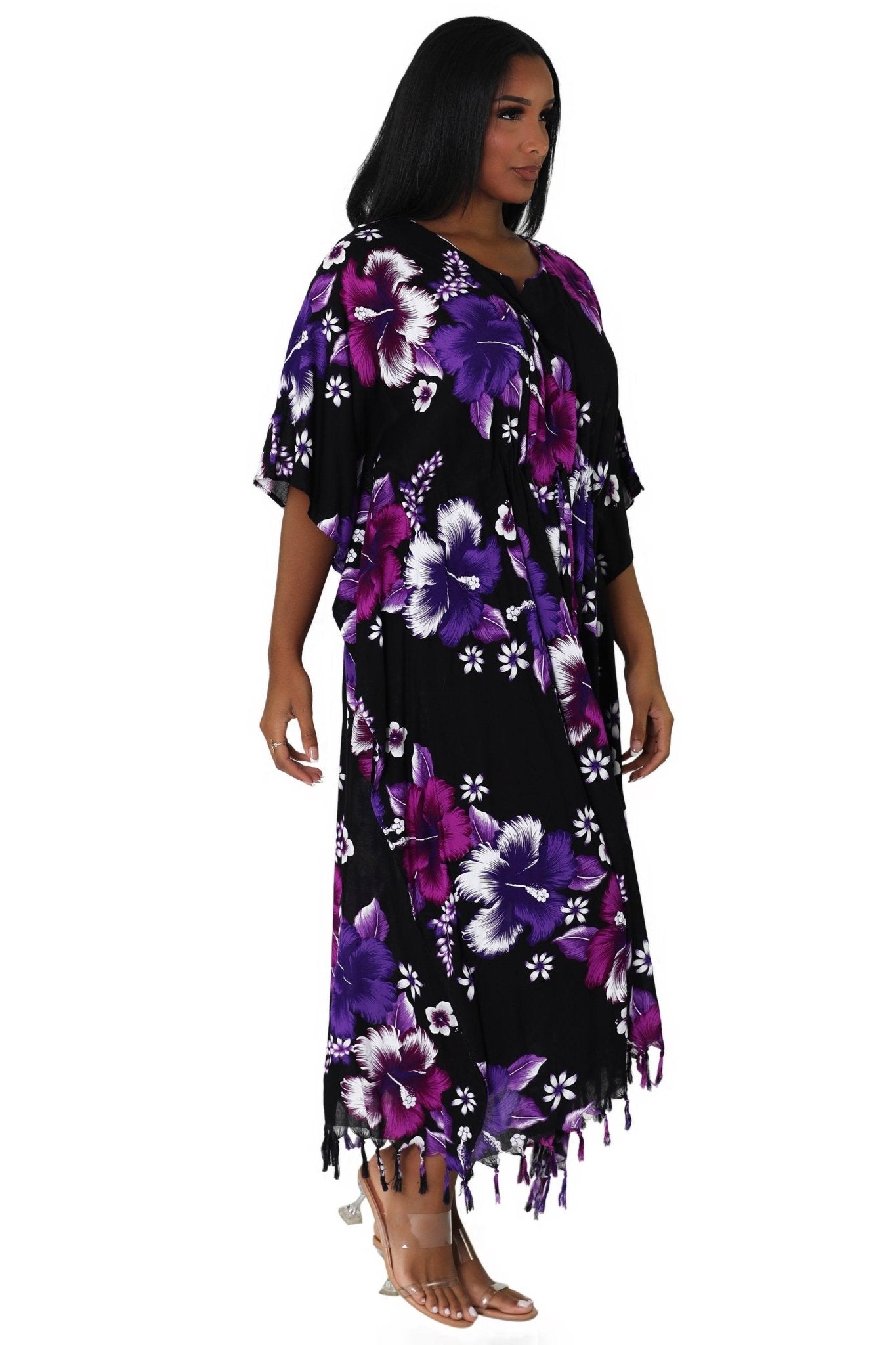 Tropical Print Cover-Up TH-2034 - Advance Apparels Inc