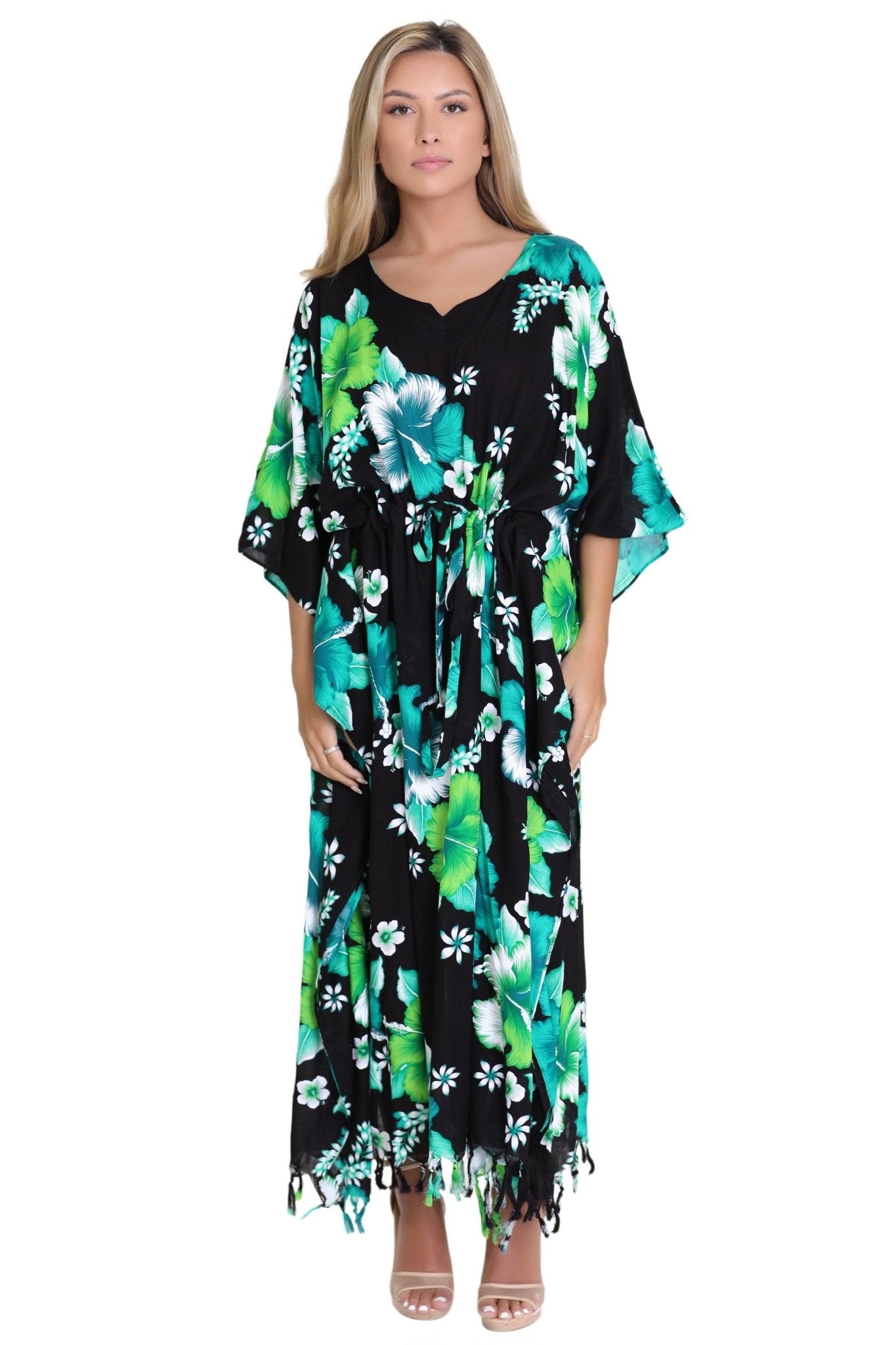 Tropical Print Cover-Up TH-2034 - Advance Apparels Inc