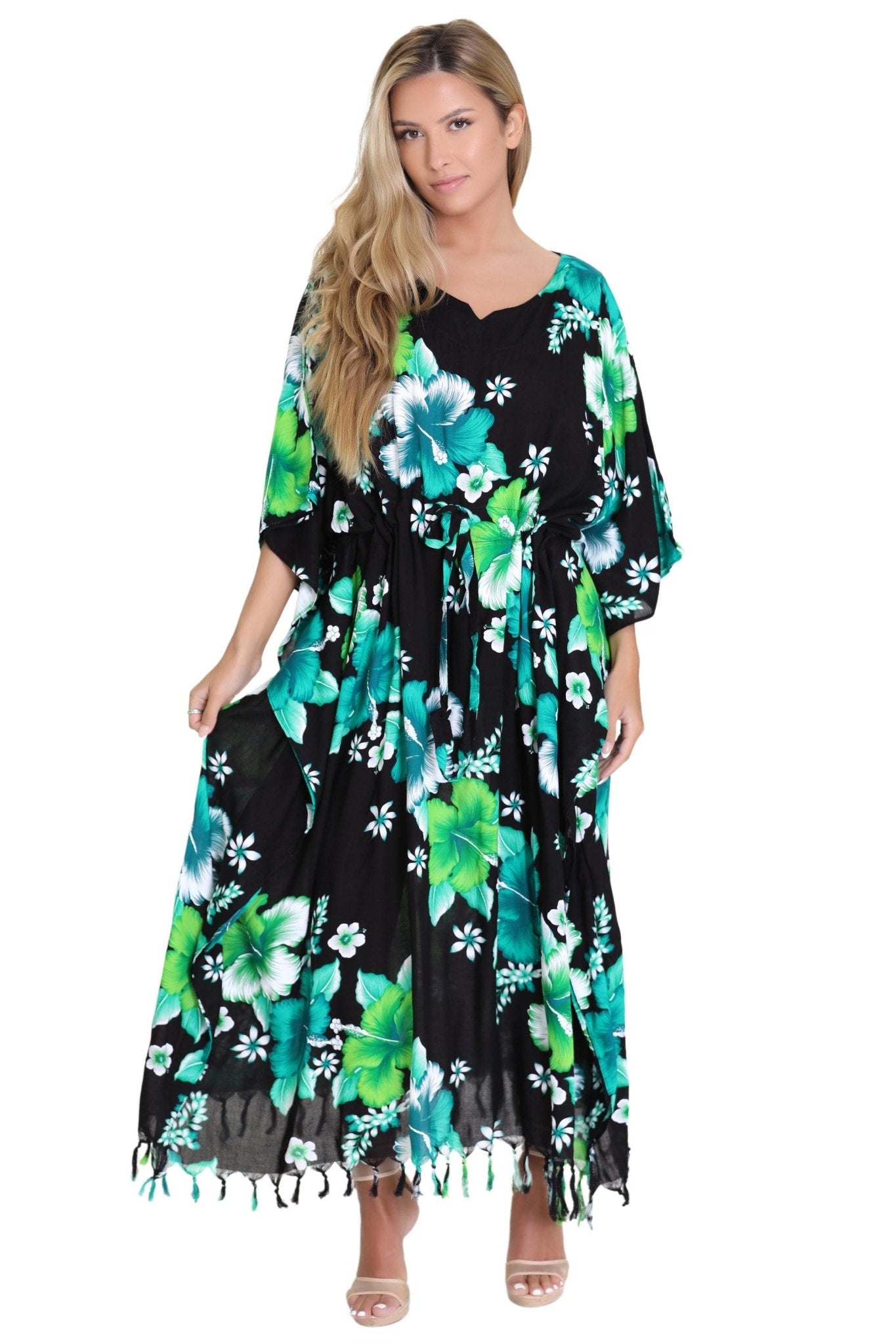 Tropical Print Cover-Up TH-2034 - Advance Apparels Inc