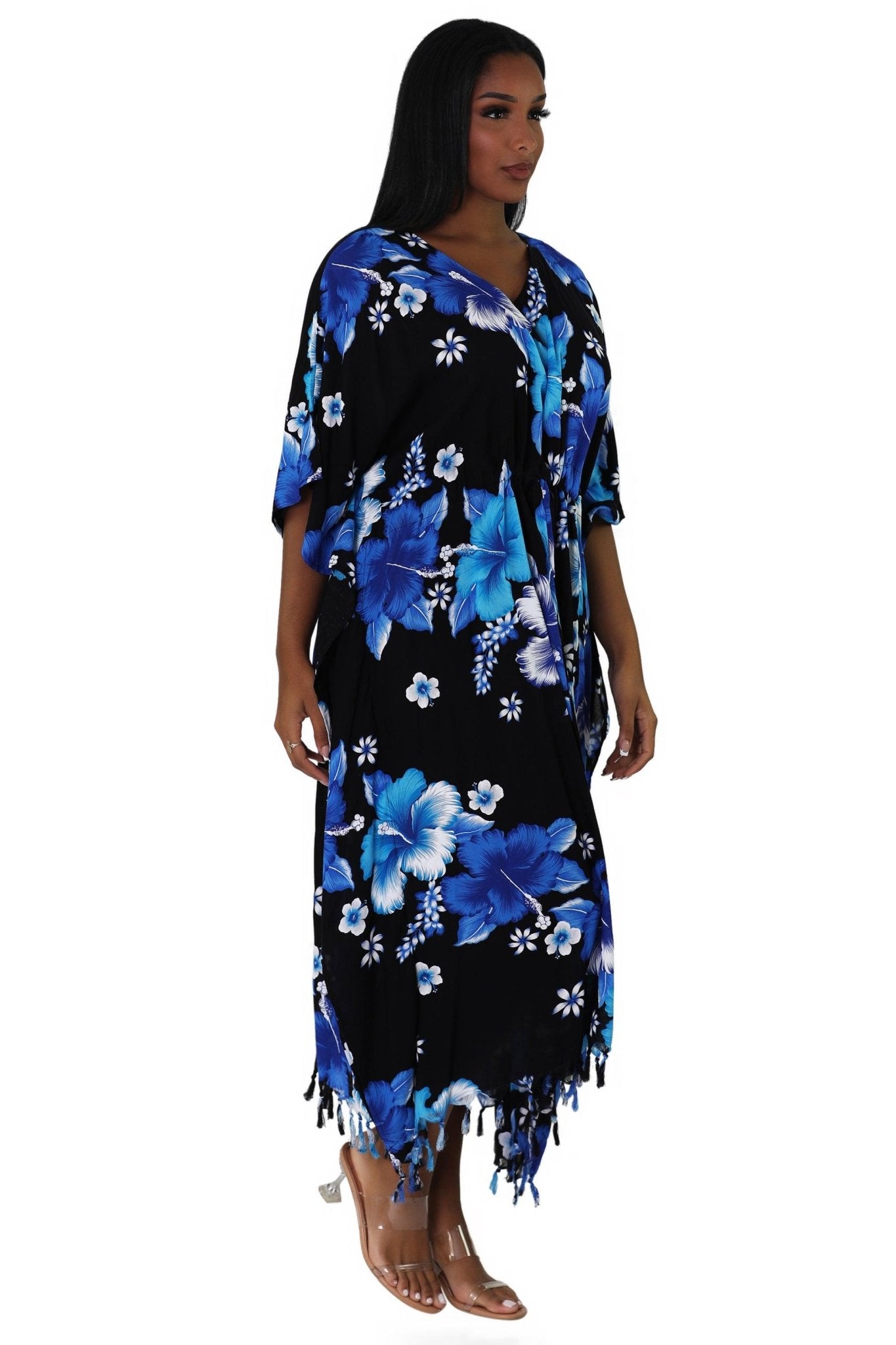 Tropical Print Cover-Up TH-2034 - Advance Apparels Inc