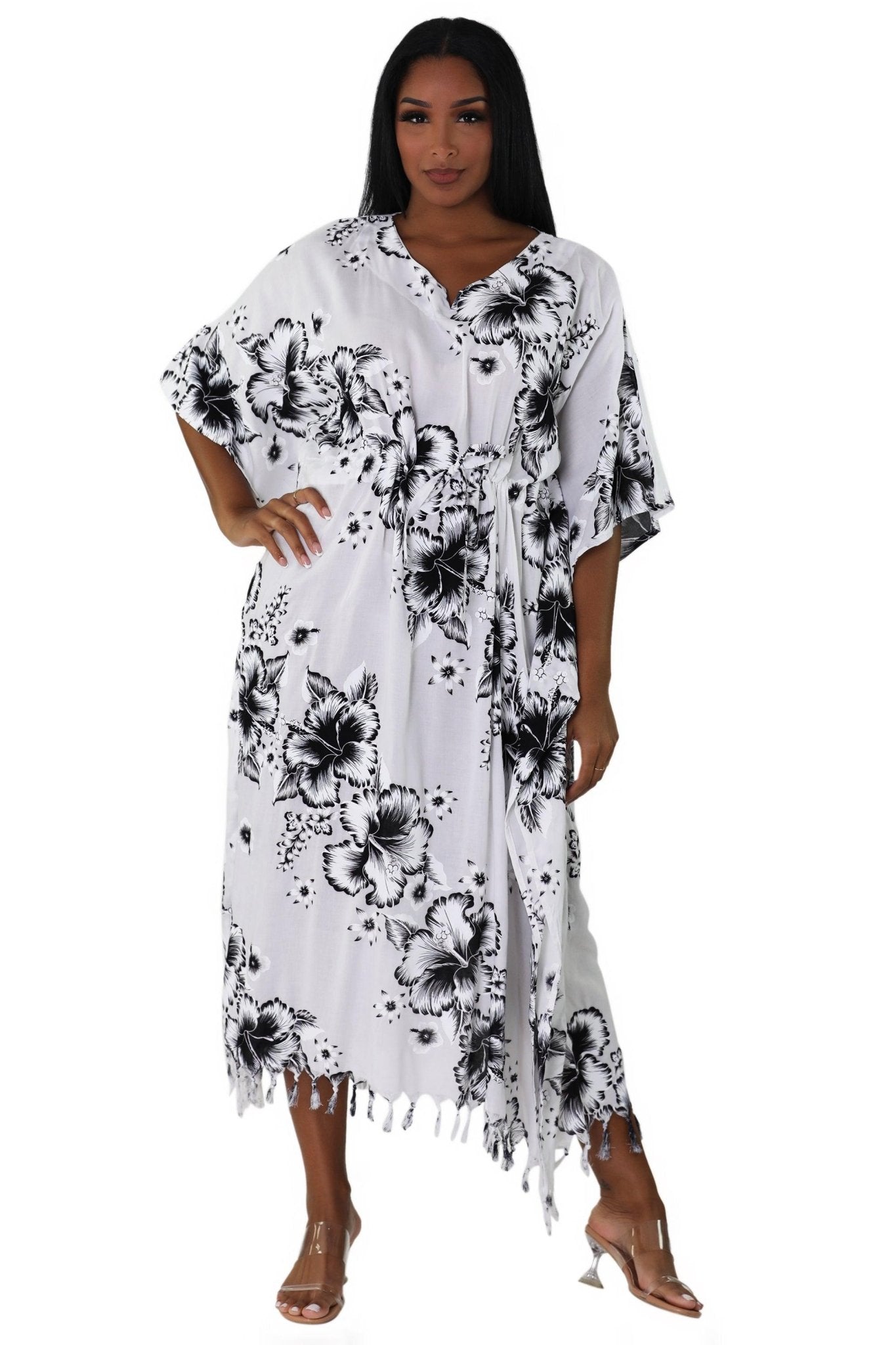 Tropical Print Cover-Up TH-2034 - Advance Apparels Inc