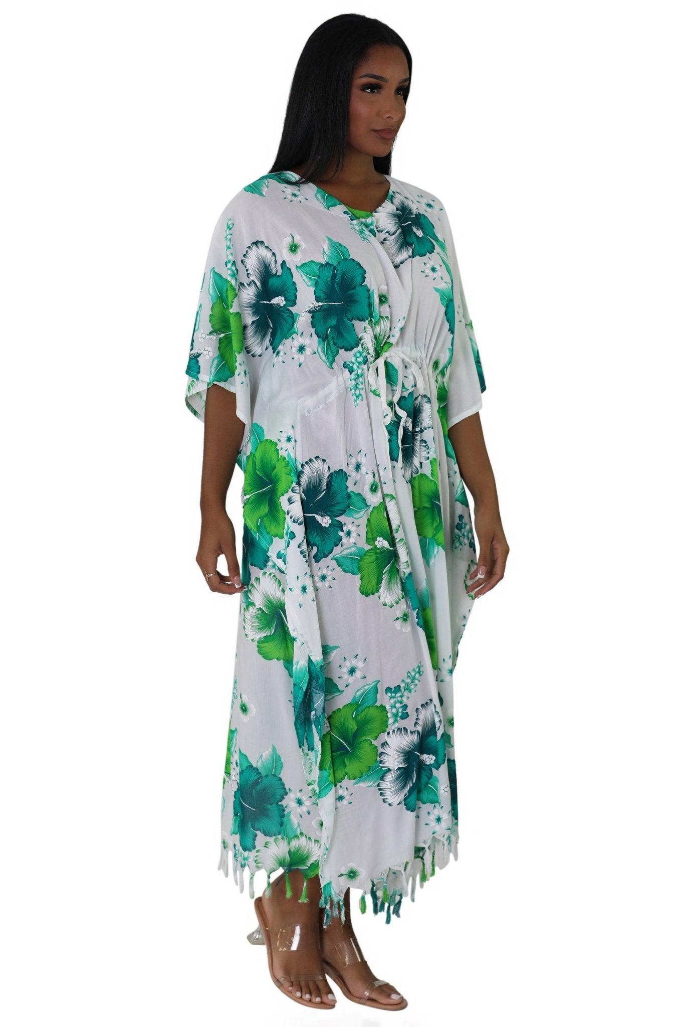 Tropical Print Cover-Up TH-2034 - Advance Apparels Inc