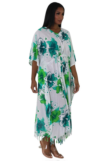 Tropical Print Cover-Up TH-2034 - Advance Apparels Inc