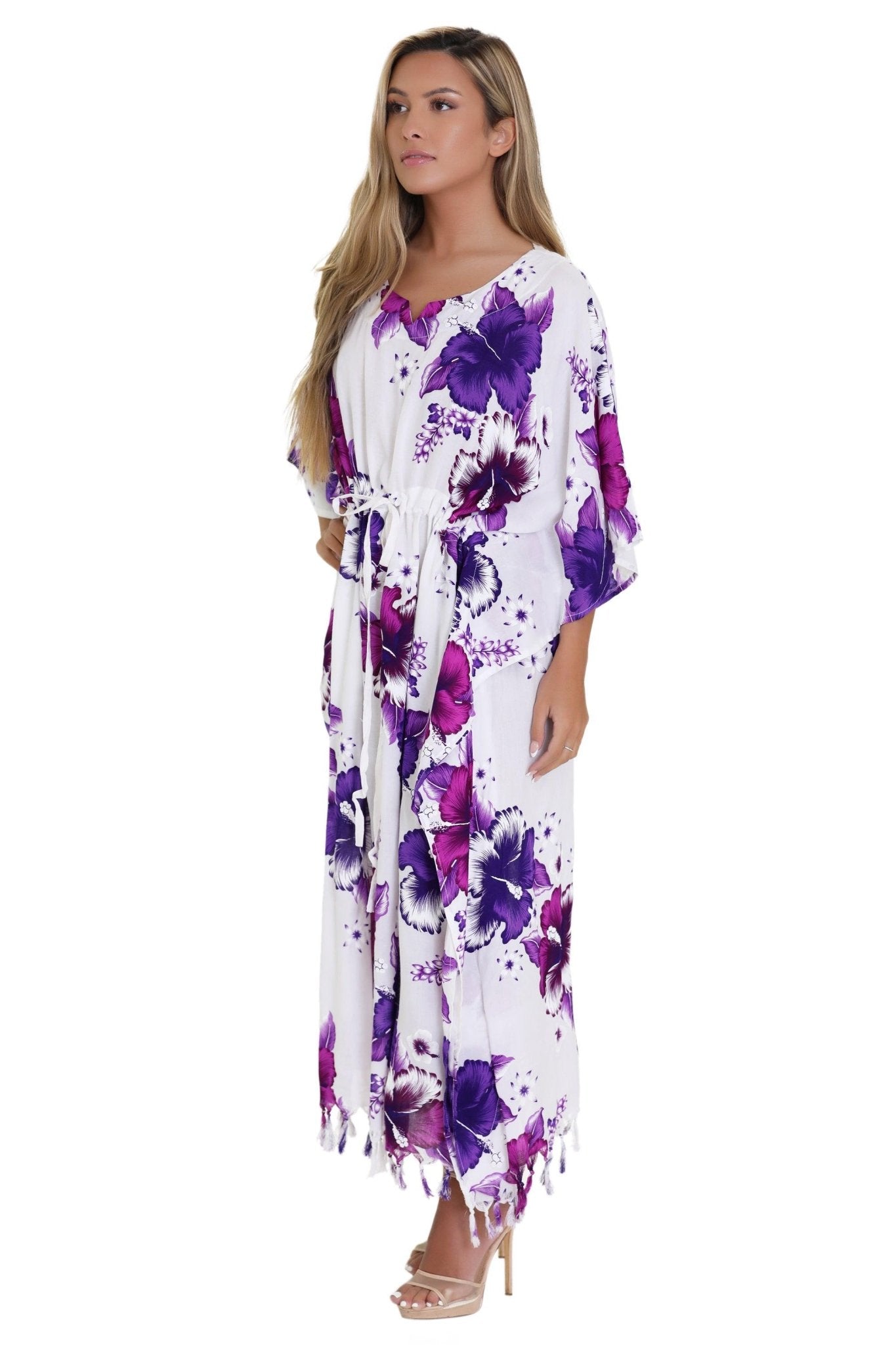 Tropical Print Cover-Up TH-2034 - Advance Apparels Inc