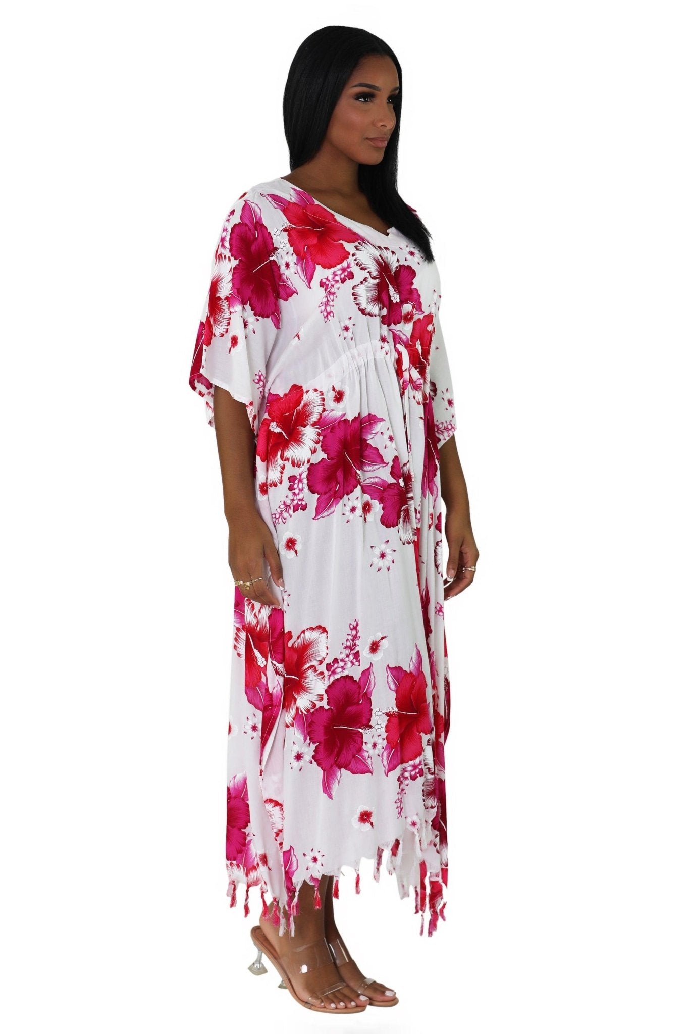 Tropical Print Cover-Up TH-2034 - Advance Apparels Inc