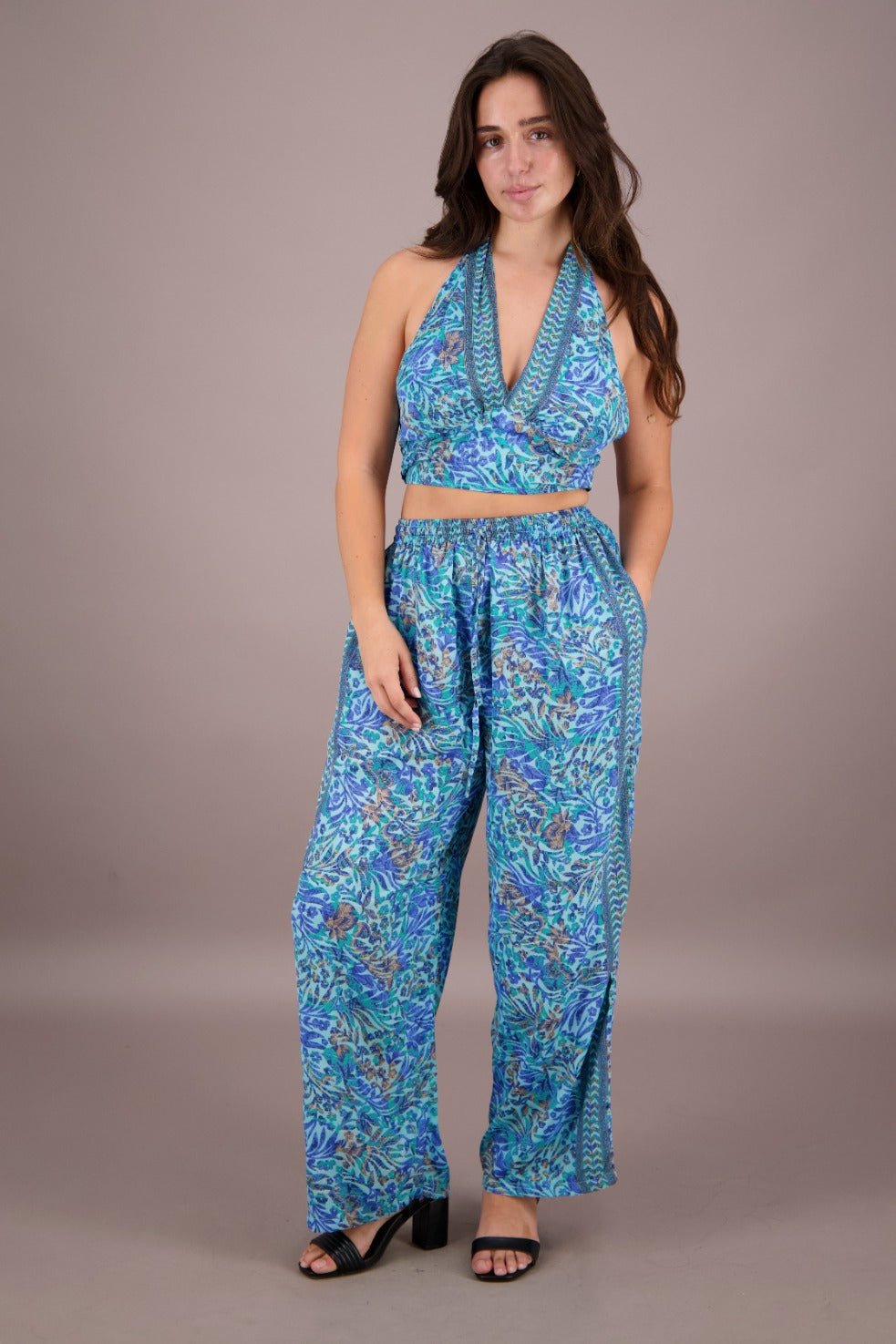 Two Piece Silk Set AB - 32073 - Advance Apparels Inc