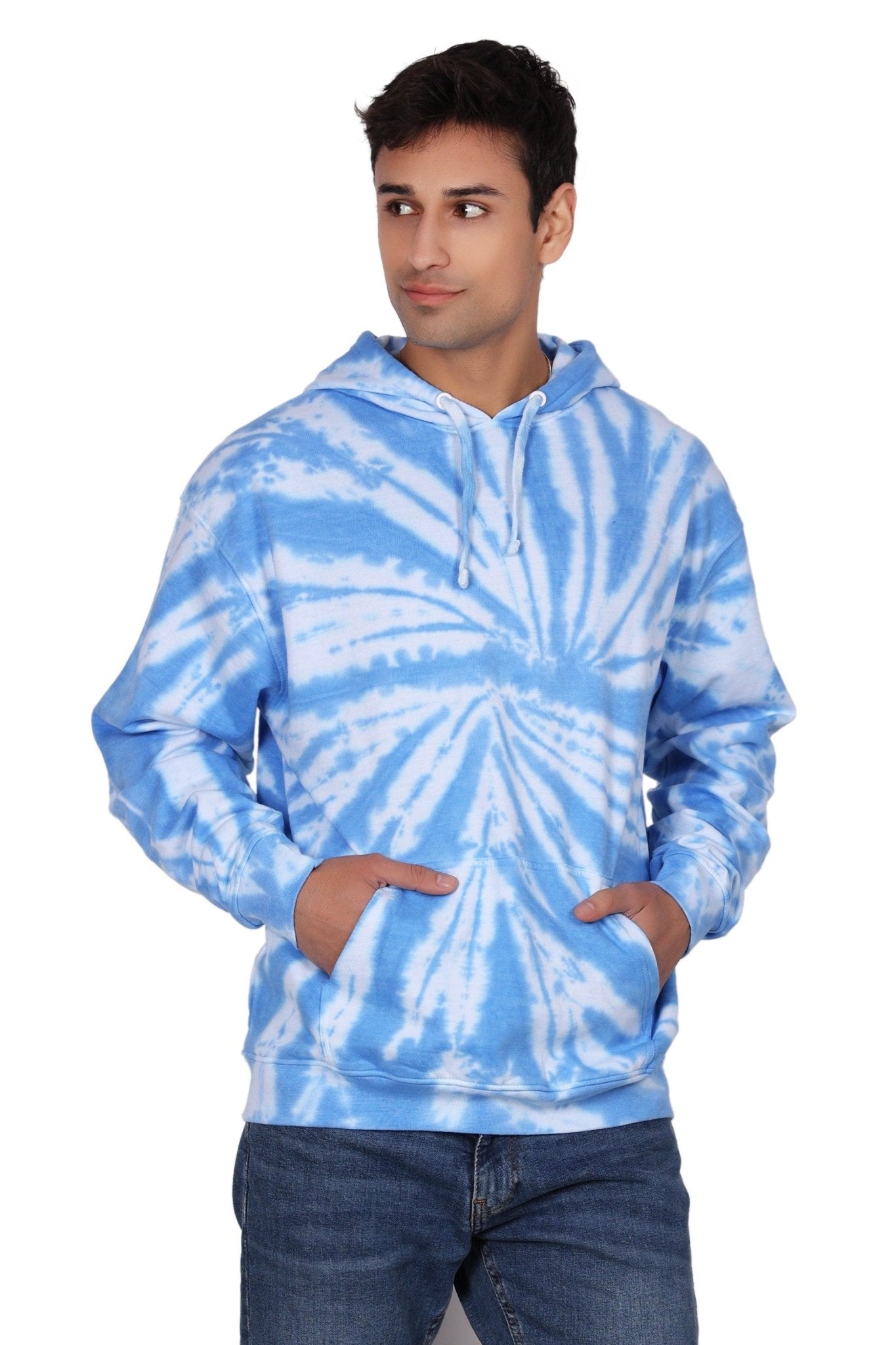 Unisex Tie Dye Pullover Hoodie Premium Cotton Blend Activewear H702 - Advance Apparels Inc