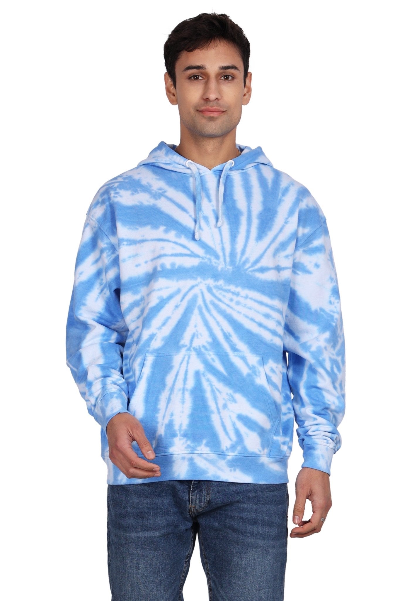 Unisex Tie Dye Pullover Hoodie Premium Cotton Blend Activewear H702 - Advance Apparels Inc