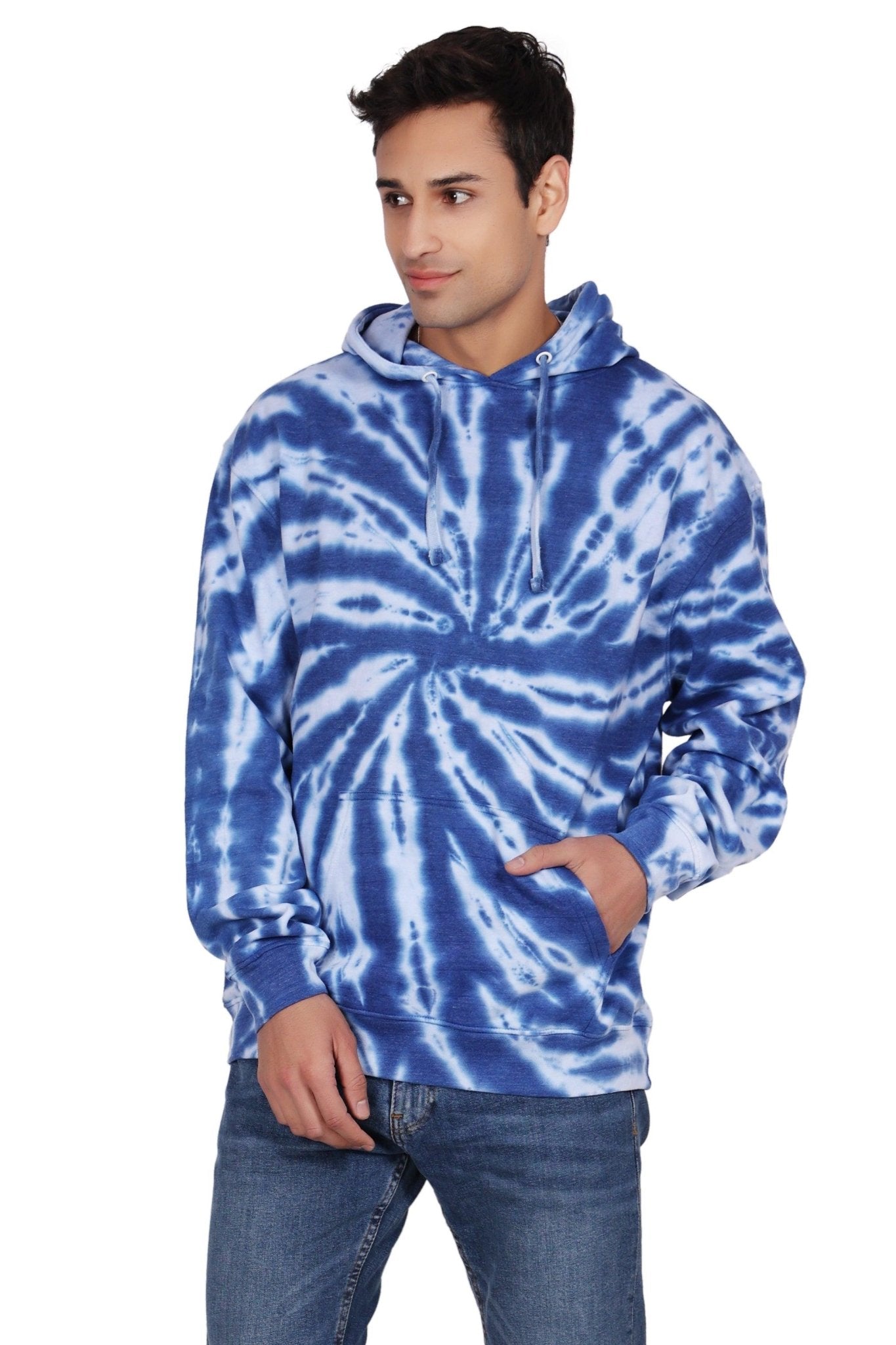 Unisex Tie Dye Pullover Hoodie Premium Cotton Blend Activewear H702 - Advance Apparels Inc
