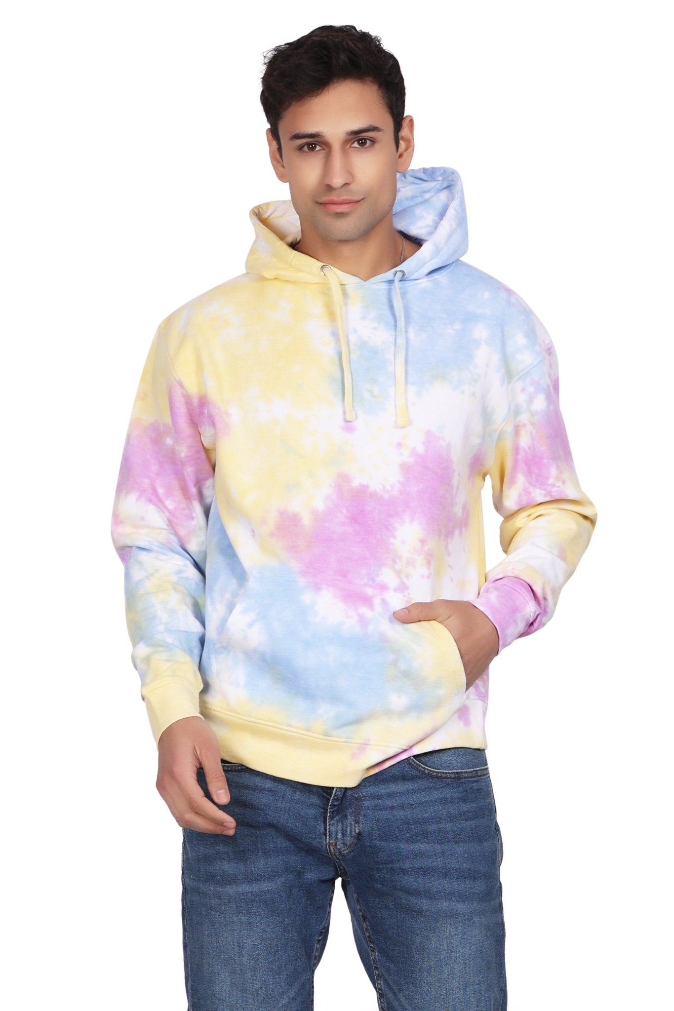 Unisex Tie Dye Pullover Hoodie Premium Cotton Blend Activewear H704 - Advance Apparels Inc