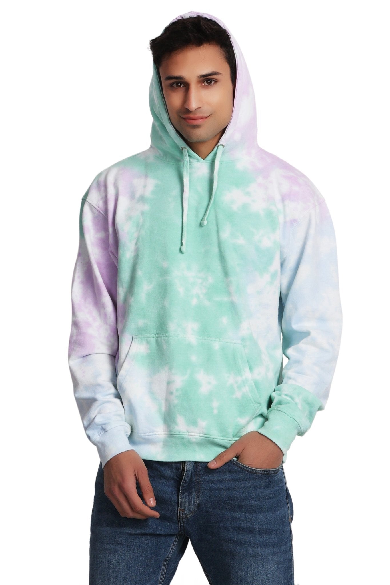 Unisex Tie Dye Pullover Hoodie Premium Cotton Blend Activewear H704 - Advance Apparels Inc