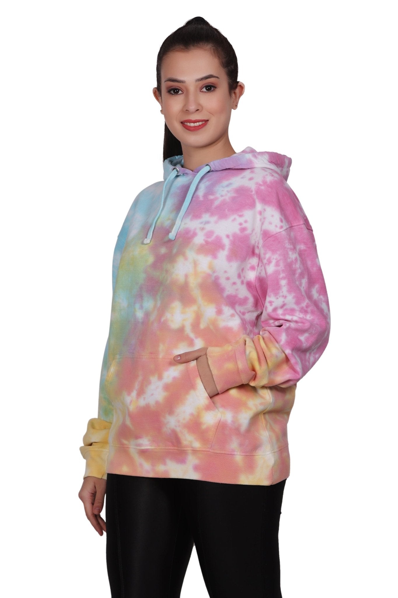 Unisex Tie Dye Pullover Hoodie Premium Cotton Blend Activewear H704 - Advance Apparels Inc