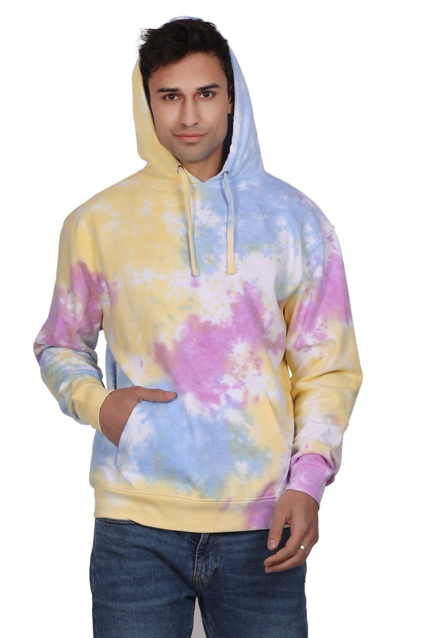Unisex Tie Dye Pullover Hoodie Premium Cotton Blend Activewear H704 - Advance Apparels Inc