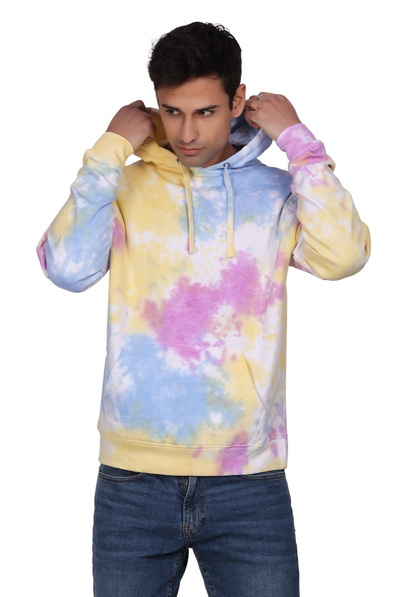 Unisex Tie Dye Pullover Hoodie Premium Cotton Blend Activewear H704 - Advance Apparels Inc