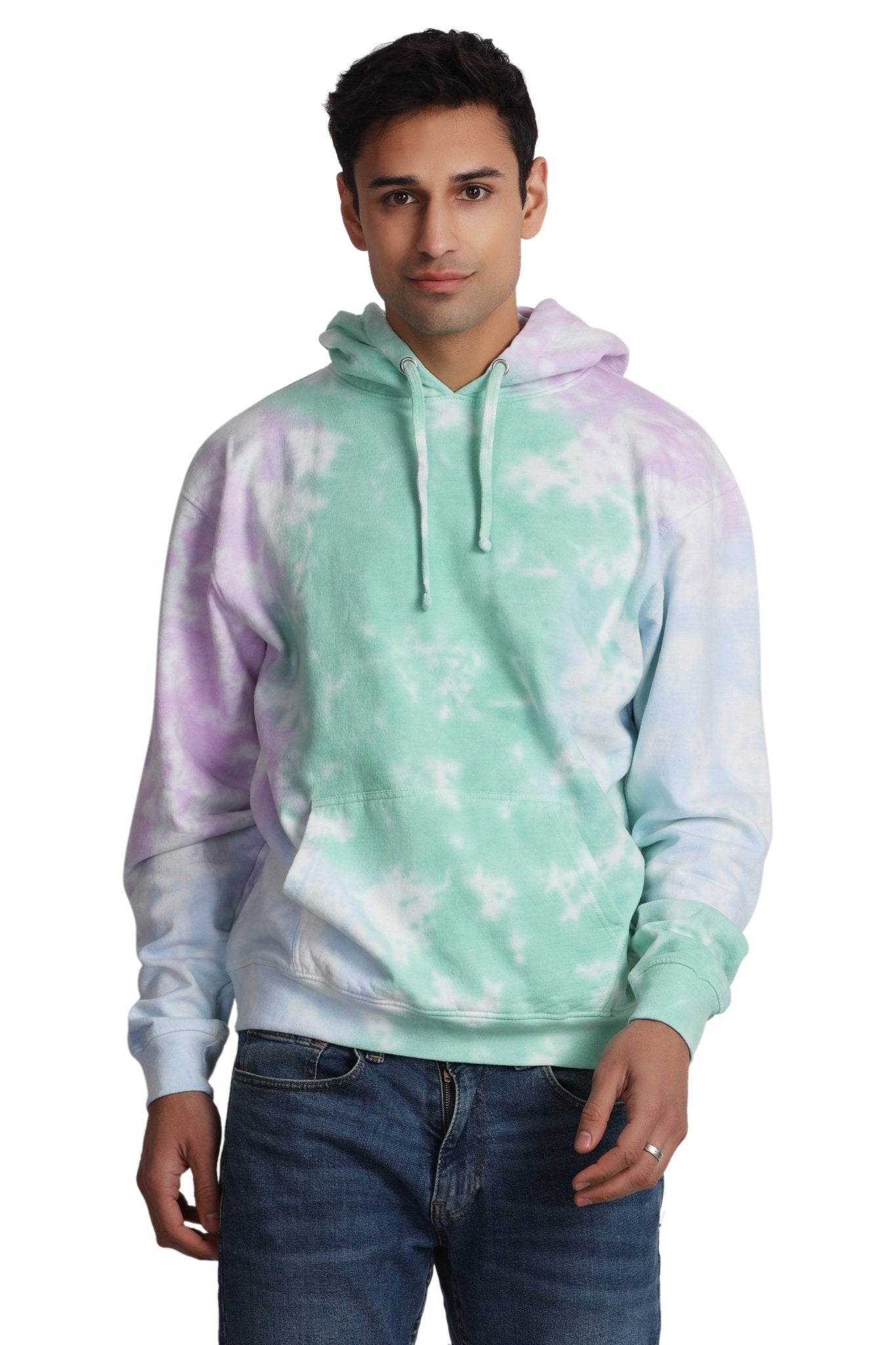 Unisex Tie Dye Pullover Hoodie Premium Cotton Blend Activewear H704 - Advance Apparels Inc