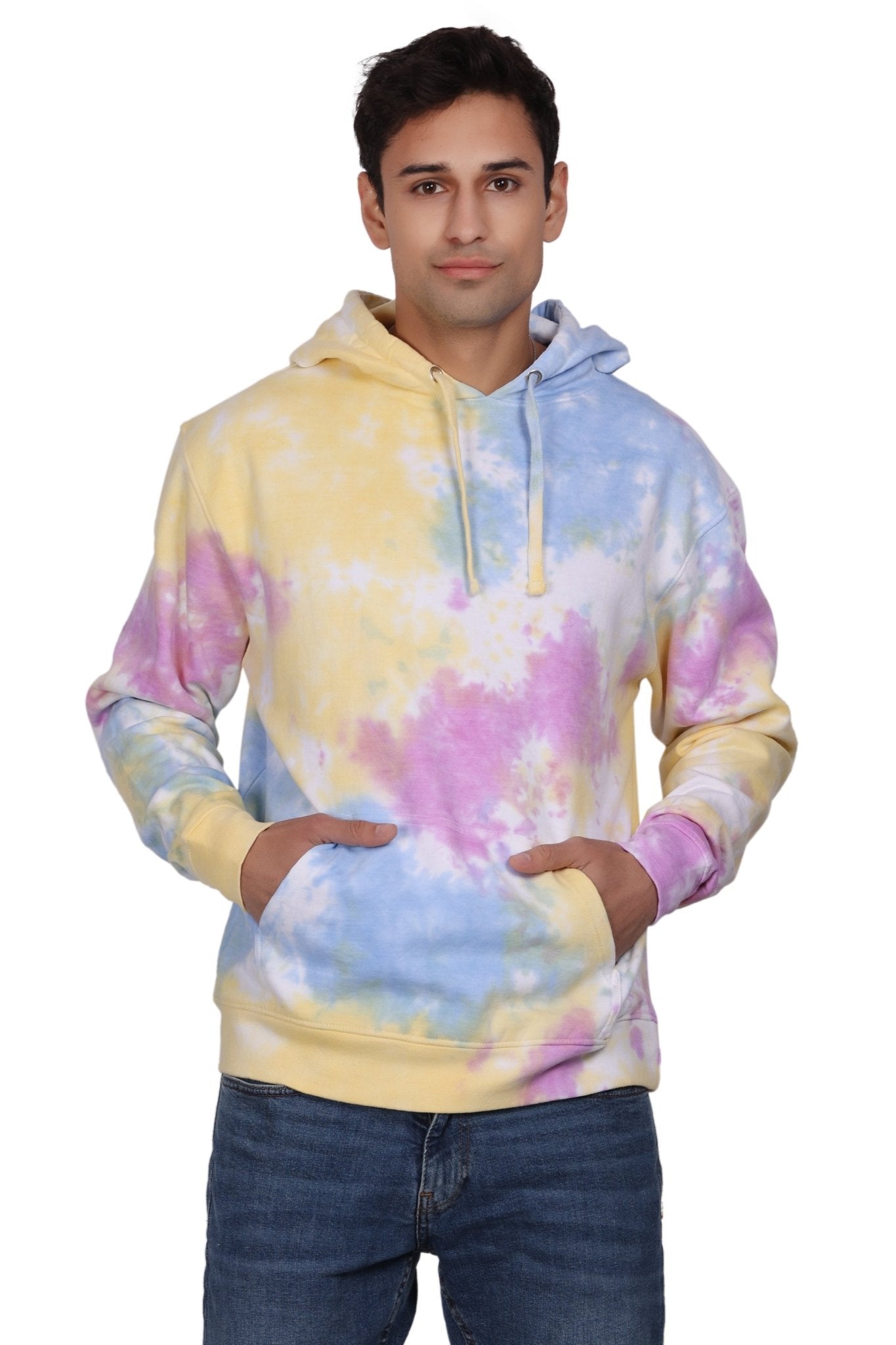 Unisex Tie Dye Pullover Hoodie Premium Cotton Blend Activewear H704 - Advance Apparels Inc