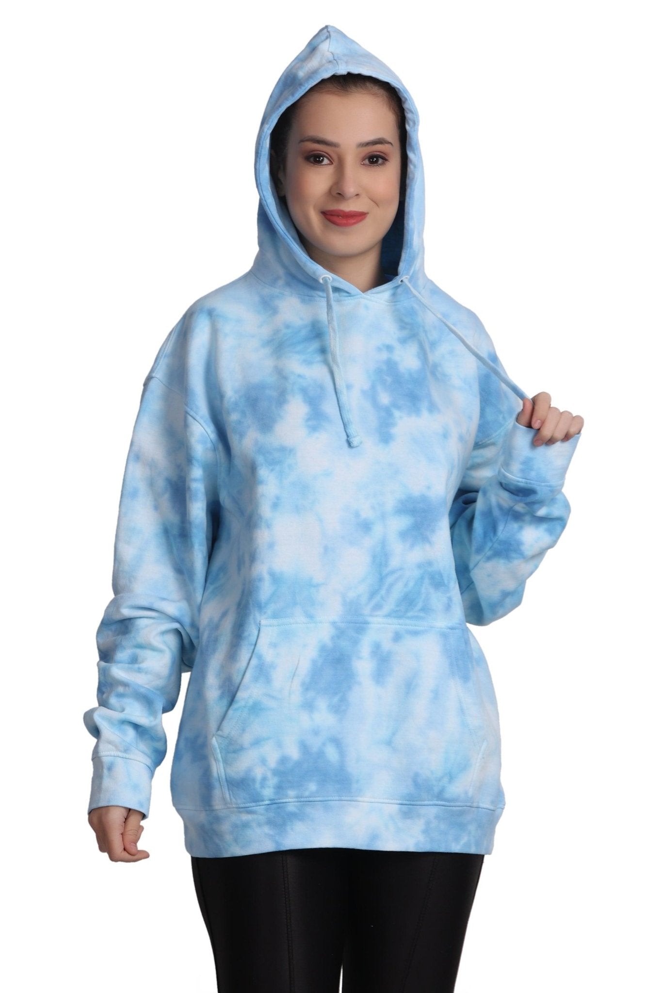 Unisex Tie Dye Pullover Hoodie Premium Cotton Blend Activewear H704 - Advance Apparels Inc