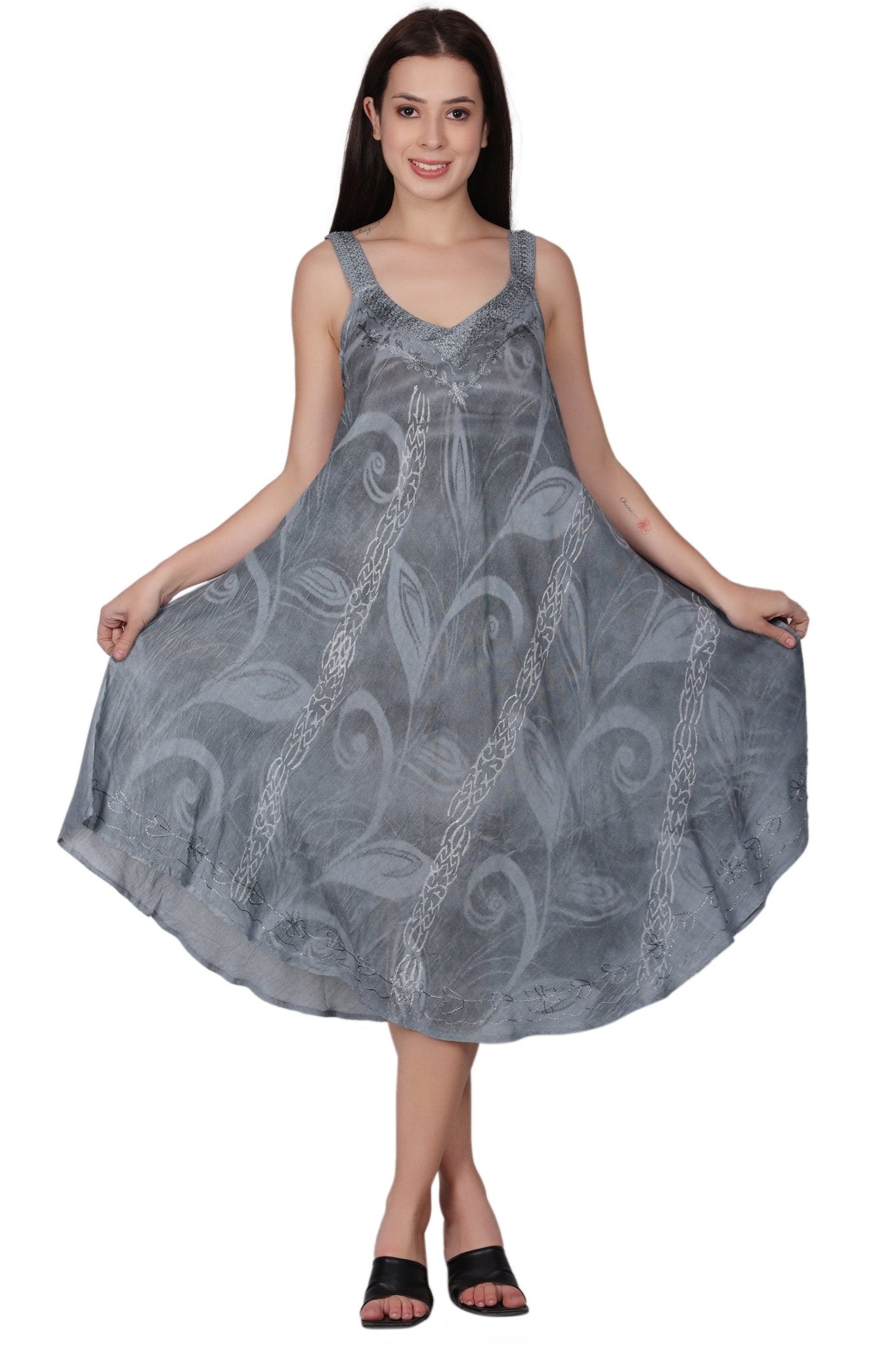 Vibrant Tie-Dye Dress 482154-V | AA Shop USA Must-Have C3 / L/XL Vibrant Tie-Dye Dress 482154-V | AA Shop USA Must-Have C3 / L/XL