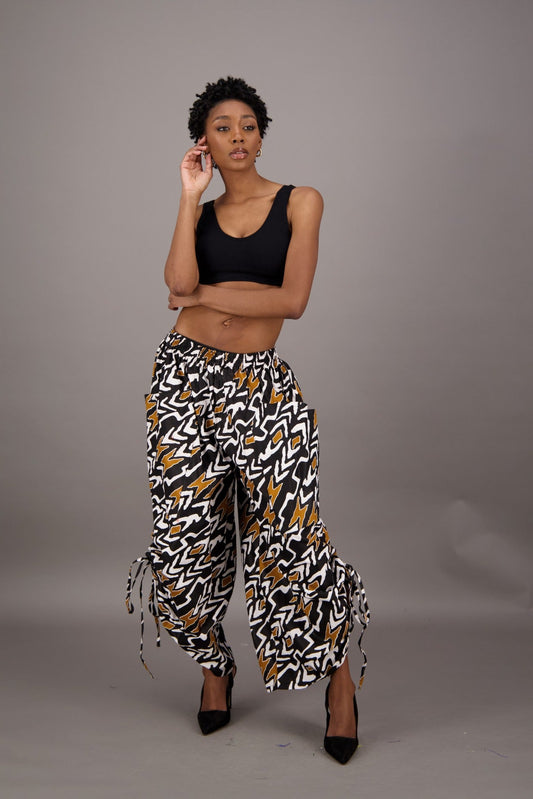 Wide Leg African Print Pants P092 - 263 - Advance Apparels Inc