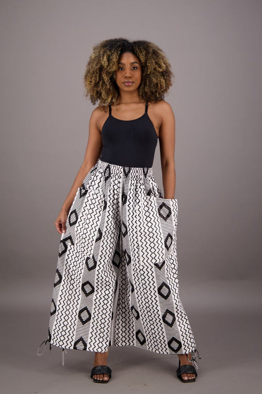 Wide Leg African Print Pants P092 - 266 - Advance Apparels Inc