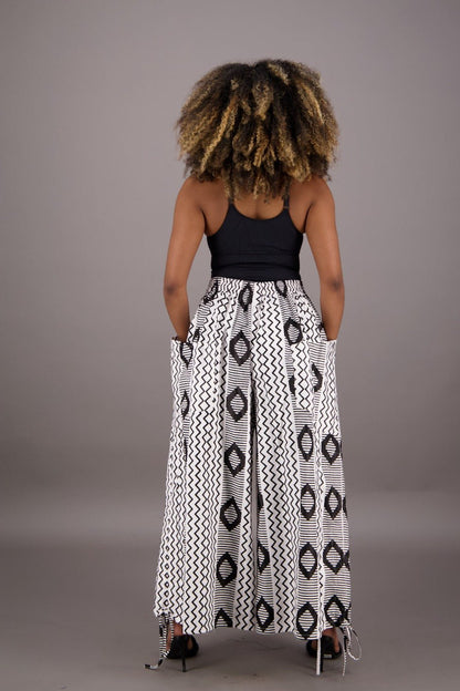 Wide Leg African Print Pants P092 - 266 - Advance Apparels Inc