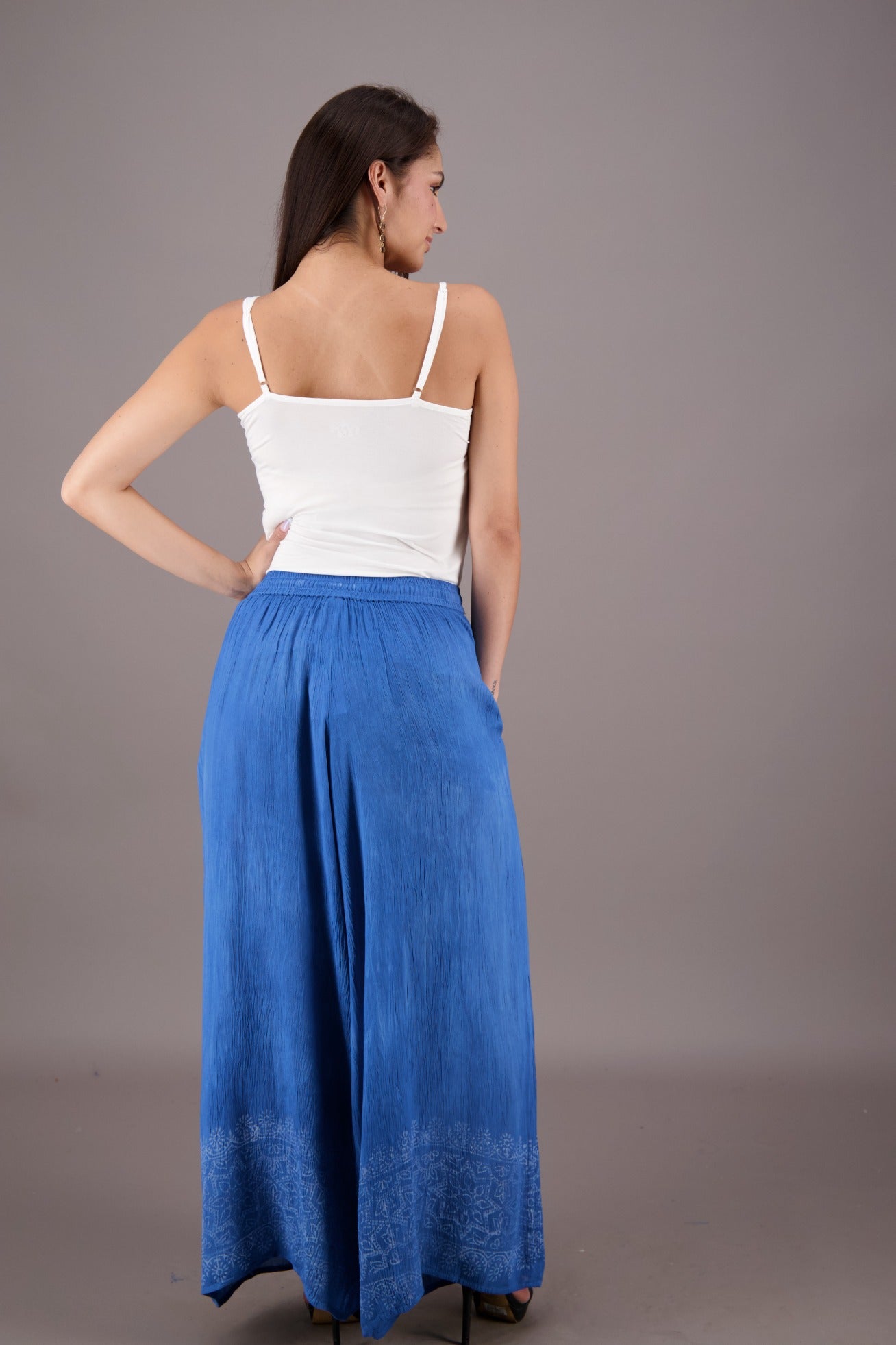 Wide Leg Dyed Trousers P941 - Advance Apparels Inc
