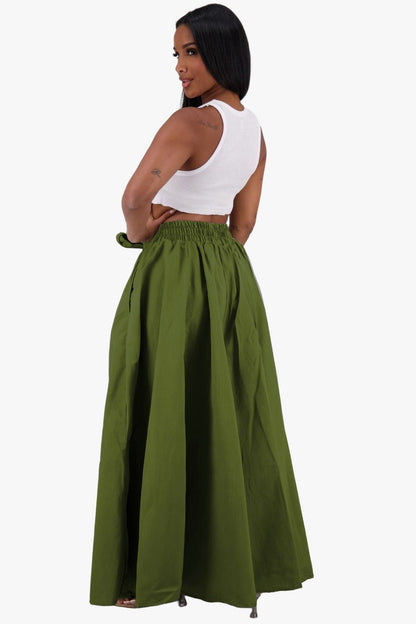 Wide Leg Palazzo Pants 24061 - Advance Apparels Inc