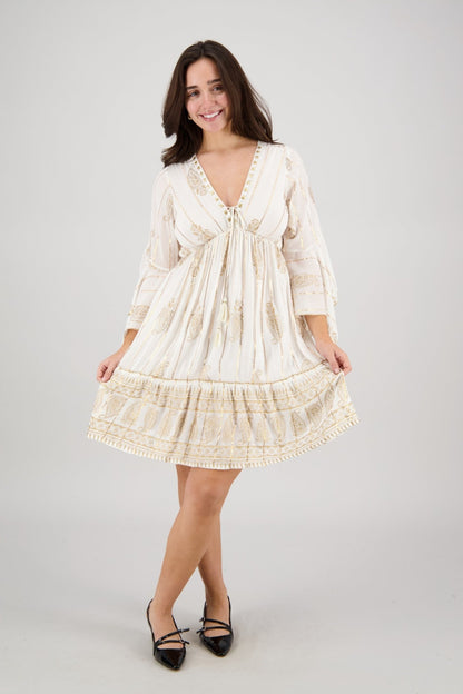 Zia Paisley Swing Dress 25154 - Advance Apparels Inc