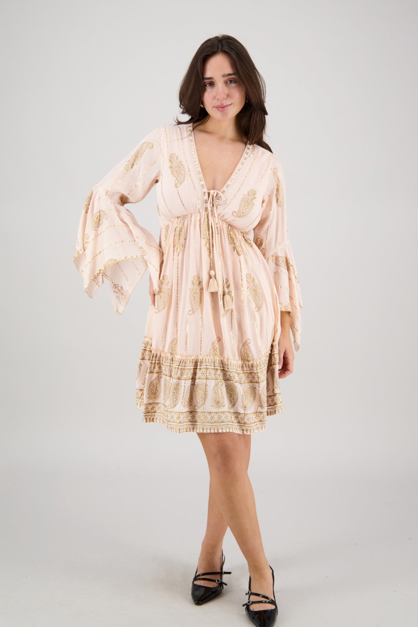 Zia Paisley Swing Dress 25154 - Advance Apparels Inc