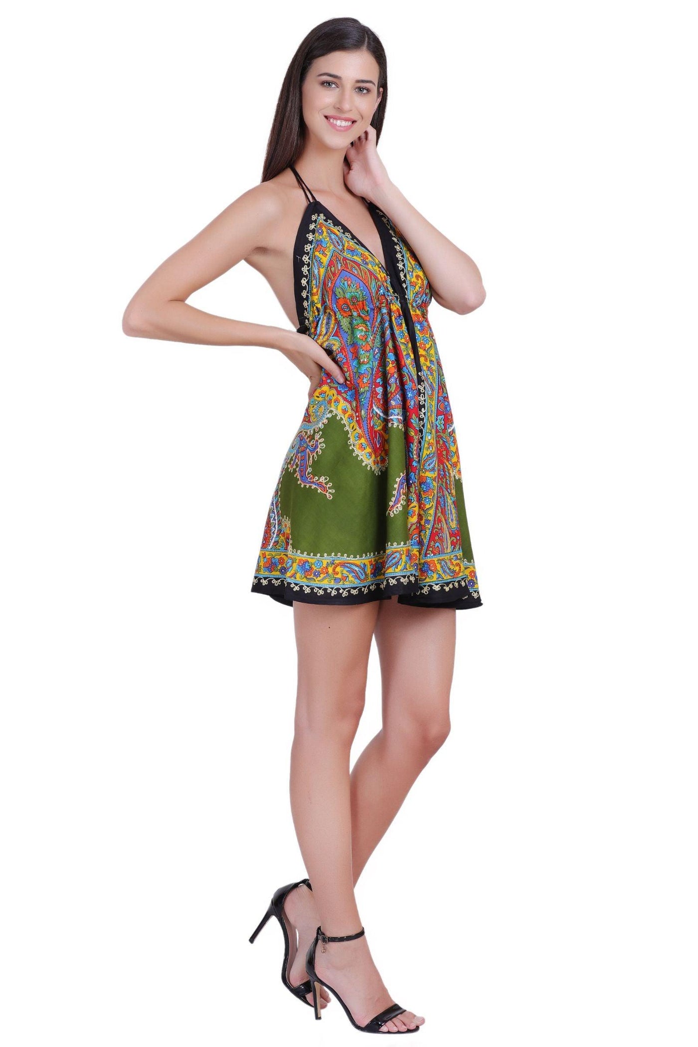 1928-Short Length Batik Scarf Dress  - Advance Apparels Inc