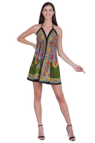 1928-Short Length Batik Scarf Dress  - Advance Apparels Inc