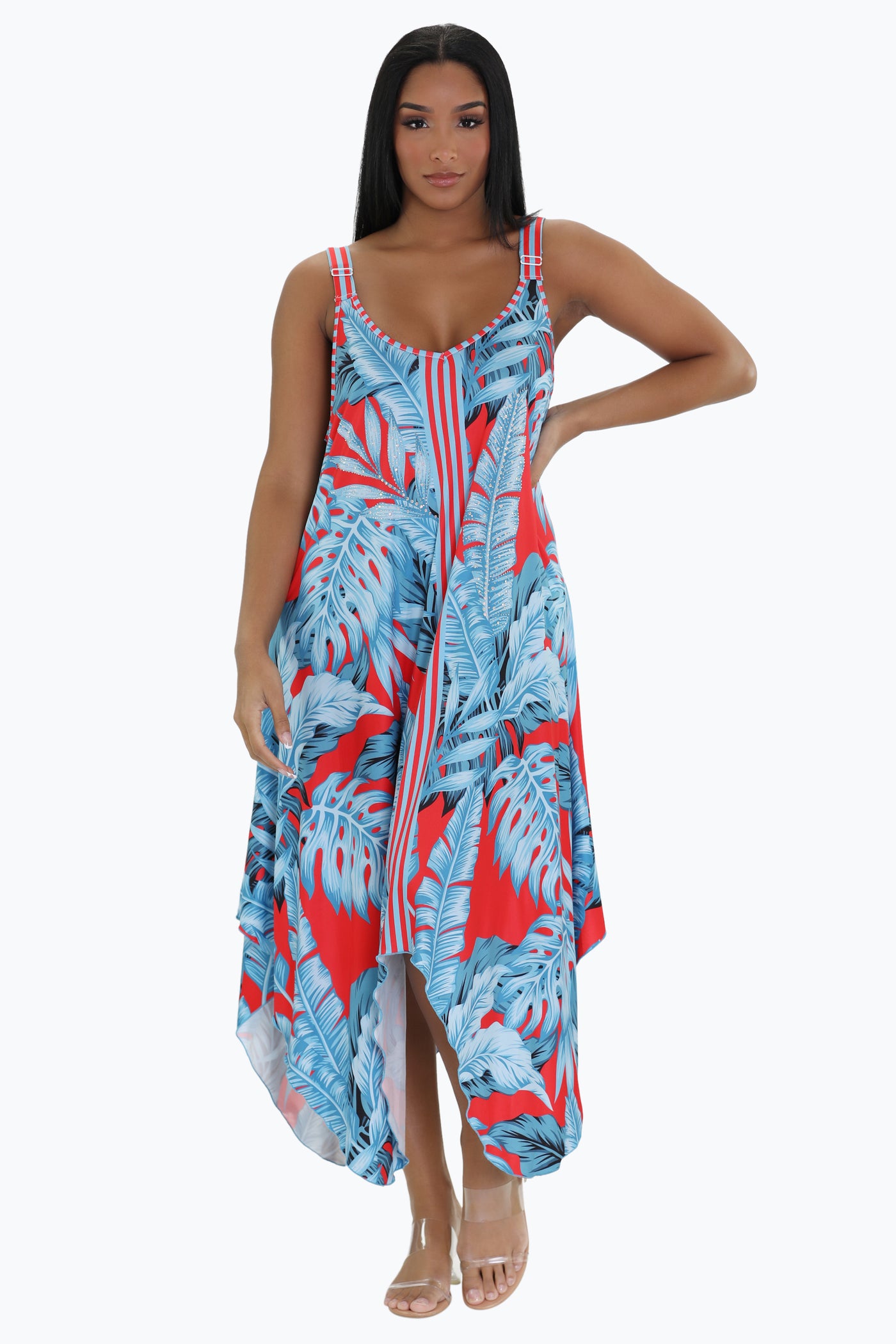 Vice City Print Beach Dress 21243 - Advance Apparels Inc