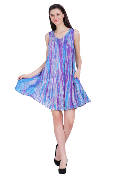 Marble Tie Dye Dress 362106 - Advance Apparels Inc