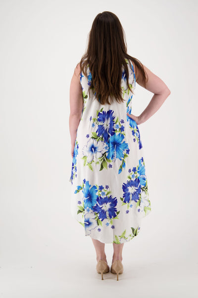 Floral Print Beach Dress One Size Fits Most TH-2501 - Advance Apparels Inc