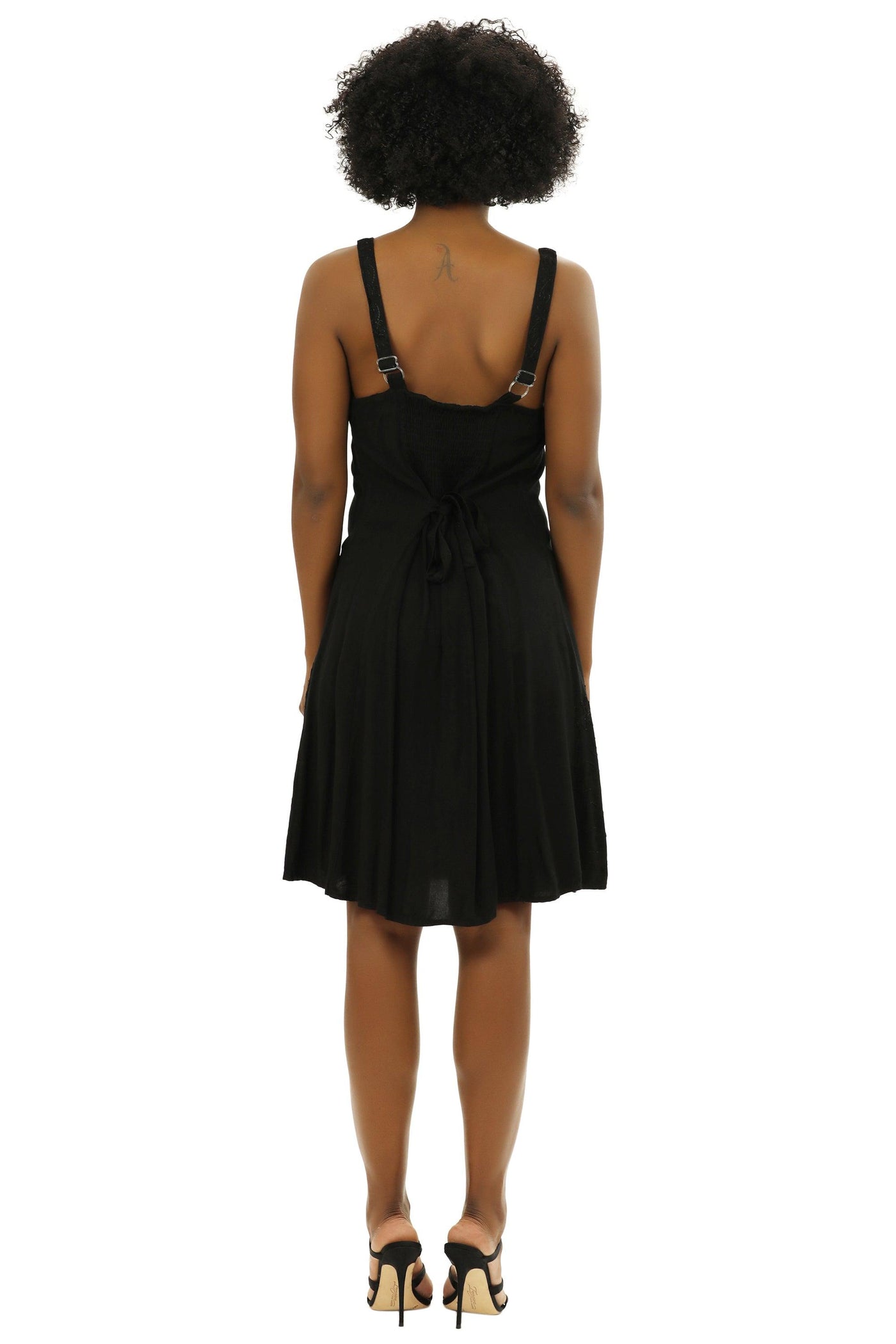 Adjustable Acid Wash Dress 1105  - Advance Apparels Inc