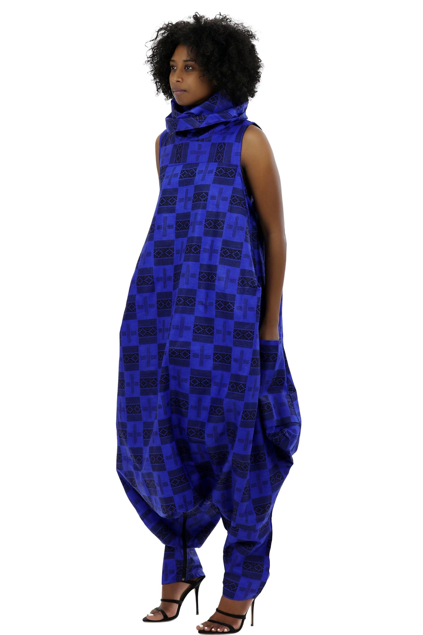 Adjustable Ankara Romper 19034 - Advance Apparels Inc