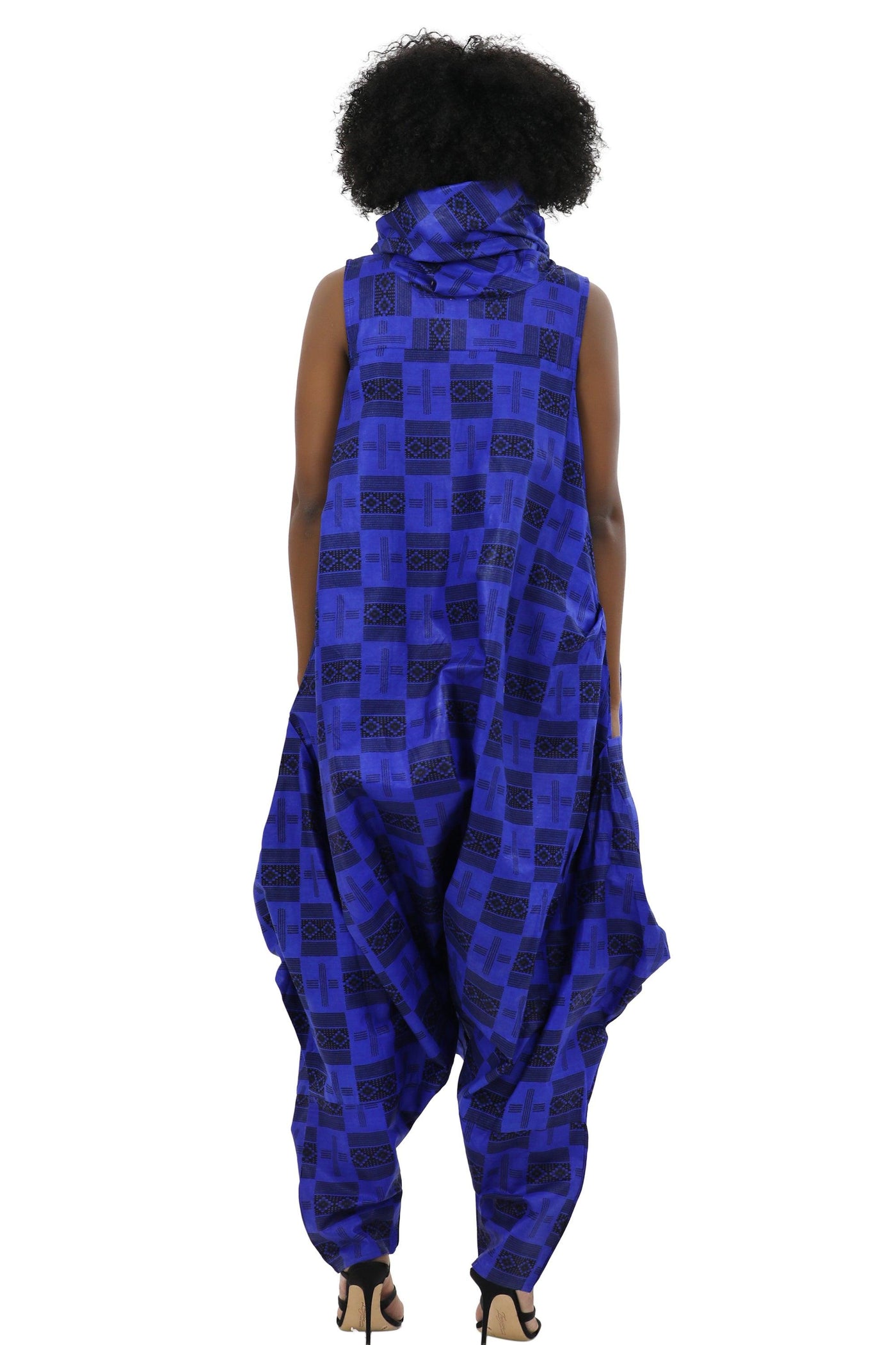 Adjustable Ankara Romper 19034 - Advance Apparels Inc