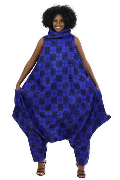 Adjustable Ankara Romper 19034 - Advance Apparels Inc