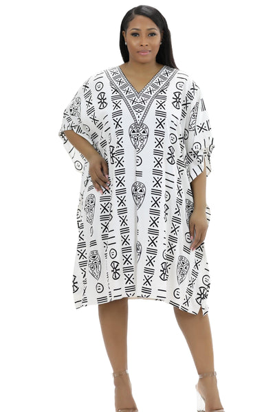 African Print Kaftan KAF-1016  - Advance Apparels Inc