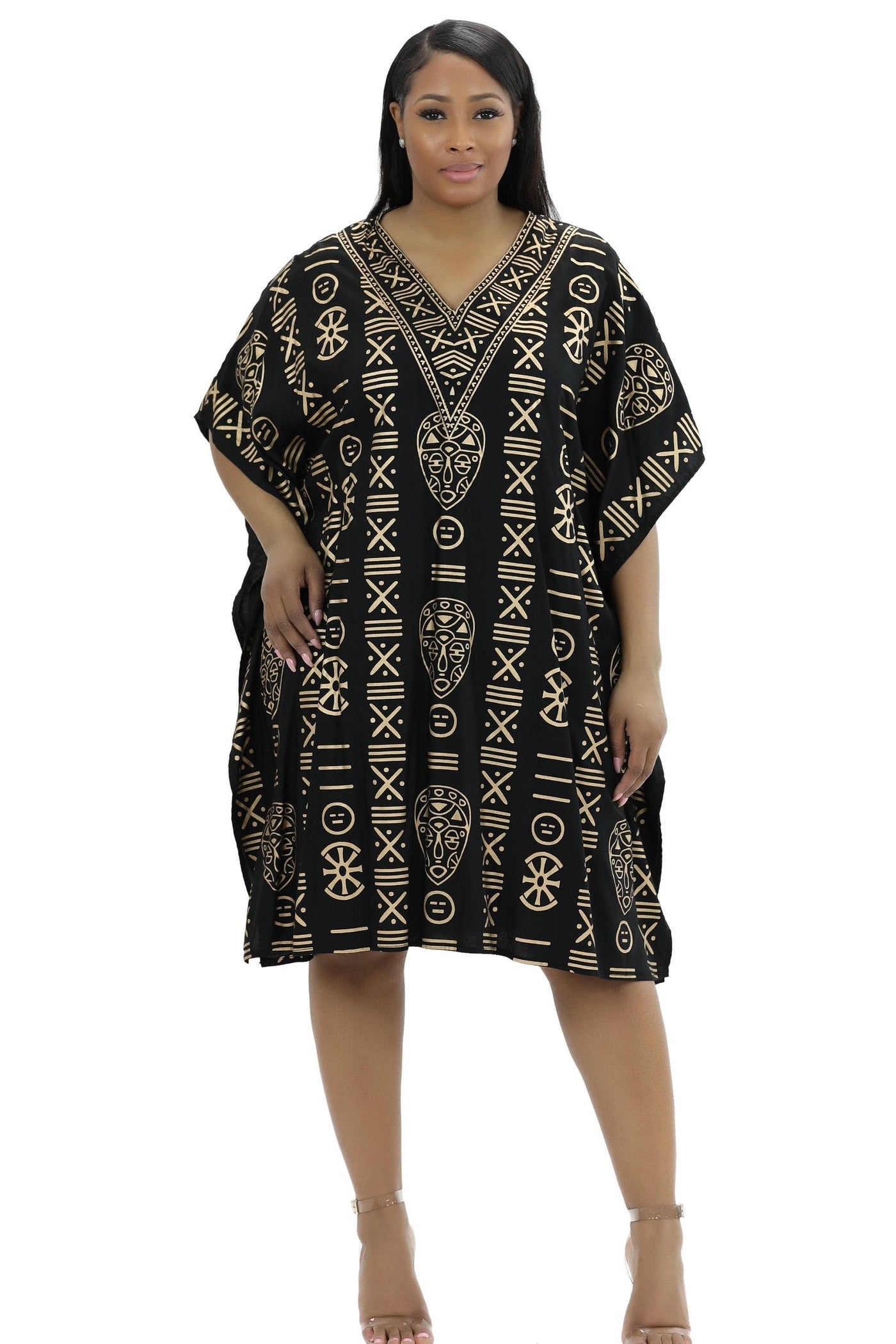 African Print Kaftan KAF-1016  - Advance Apparels Inc