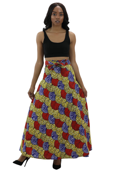African Print Wrap Skirt 16318  - Advance Apparels Inc