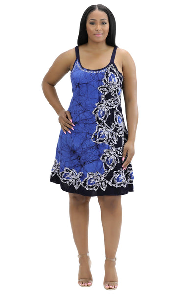 Batik Block Print Dress 54A-BATIK  - Advance Apparels Inc